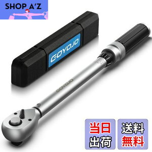 【送料無料】GOYOJO トルクレンチ プレセット型 差込角(3/8 インチ) 5-60N.m 両回転対応 トルク精度 ±3% 自動車用、自電車、オートバイ、機械の整備 作業工具 ( 5-60N.m )