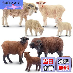 【送料無料】TOYMANY 8PCS農場動物フィギュア ヒツジフィギュア ヒツジ家族セット 羊モデル 親子 リアルな動物模型 人気動物 玩具 誕生日プレゼント クリスマス 新年 飾り物 コレクション 6歳