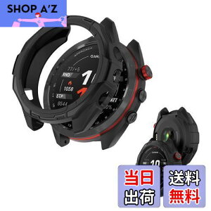 【送料無料】(GARMIN) Approach S70 47mm 用 ケース 保護ケース 【NOUKAJU】 一体型 TPU素材 全面保護 装着簡単 耐衝撃 衝撃吸収 アクセサリー (ブラック)