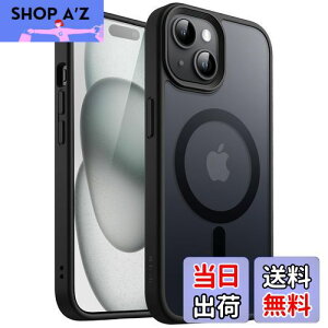 yzJEDirect iPhone 15 6.1C`p }Olbg P[X MagSafeɑΉ ̃}bgw ^ ϏՌ Jo[ (ubN)