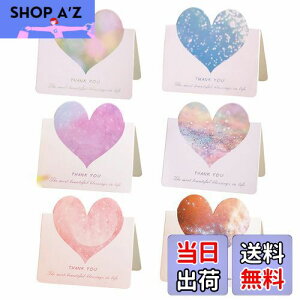 【送料無料】Getrays 30枚 多色 ハート型 グリーティングカード、折りたたみ可能 ロマンチックな心 空白のカードノートカード、甘い恋 感謝カード ギフトカード にとって バレンタイン・デー