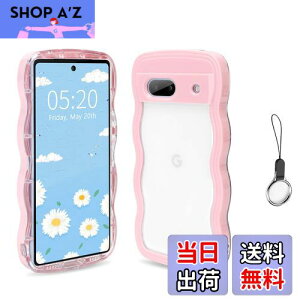 HILEGENER Google Pixel 8 かわいい ケース 波状フレーム うねうね 耐衝撃 グーグル ピクセル8 6.2インチ用滑り止め スマホケースウェーブ デザイン 手にフィット スマホカバー 韓国 可愛い 女性用