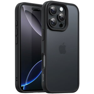yzJETech iPhone 16 Pro 6.3C`p }bgP[X ϏՌ~^[O[h̗ی ̔w X}zJo[ wh~ (ubN)