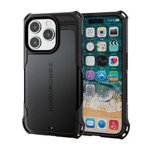yzGR iPhone15 Pro P[X ZEROSHOCK ϏՌ lp_p[ njJE_uC[\ ՌztBt Xgbvz[t ubN PM-A23CZEROBK