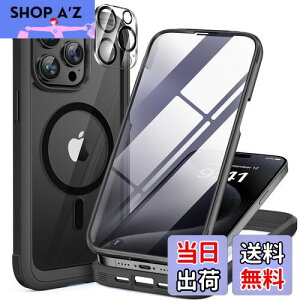 yzMiracase iPhone15pro p P[X MagSafeΉ 9H KX 360°ی X}zP[X iPhone15pro p Jo[ Sgop[یP[X 6.1C` tJo[ CX[dΉ }OZ[tΉ 