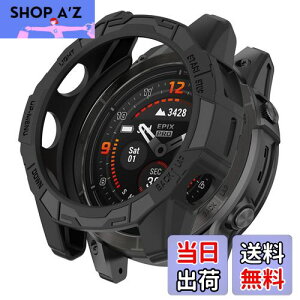 yzSHEAWA for Fenix 7X Pro P[X Jo[ یP[X ݊i Epix Pro 51mm TPUS یJo[ ϏՌ ANZT[ (ubN)