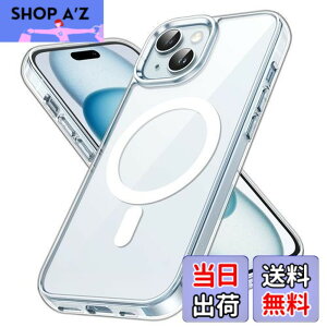 �y���������zJEDirect iPhone 15 6.1�C���`�p �}�O�l�b�g �P�[�X MagSafe ���C�����X�[�d�Ή� �Ռ��z�� �o���p�[�J�o�[ �����h�~ �����o�b�N (�N���A)