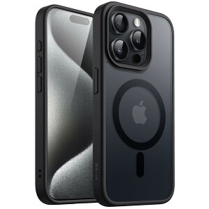 yzJEDirect iPhone15ProMax 6.7C`i15 Pro Maxjp }Olbg P[X MagSafeɑΉ ̃}bgw ^ ϏՌ Jo[ (ubN)