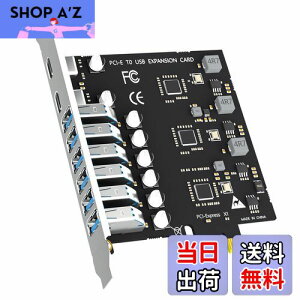 yzGLOTRENDS U6A2C 8|[g(2 Type-C+ 6 x Type-A) USB 3.0 5Gbps PCle gJ[hAIntelAAMDAARMvbgtH[pAWindowsLinuxƌ݊(Mac OST|[g)