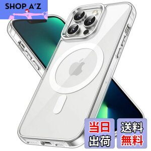 【送料無料】JEDirect iPhone 13 Pro マグネット ケース(6.1インチ用) MagSafe ワイヤレス充電対応 衝撃吸収 バンパーカバー 傷つけ防止 透明バック (クリア)