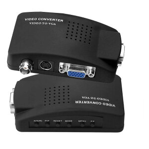 yzParis BNC to VGA AiOϊ VGA S-video o͑Ή PC VGA Converter j^ ϊ A_v^ DVR DVD CCTVJȂǑΉ (ubN)
