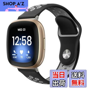 yz[ATiC] Fitbit Versa4/Versa3/Sense2/Sense oh Fitbit Versa3/VersaSensepxg ւ X|[cxg VR y \tg 戵ȒP BlackMixGray