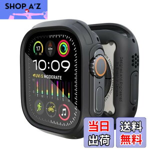 �y���������zElkson Apple Watch Ultra 2/1 �o���p�[�P�[�X & �X�N���[���v���e�N�^�[�L�b�g 49mm Quattro Max�V���[�Y ��� �~���^���[�O���[�h ��v �_�� �ϏՌ� �ی�J�o�[ �����K���X�t�� iWatch�p �u��