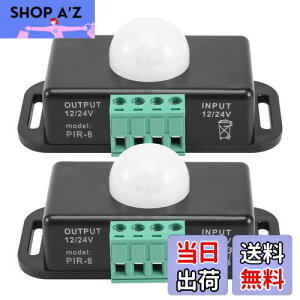 �y���������zDovhmoh ���[�V�����Z���T�[�X�C�b�`�A12V 24V PIR�Z���T�[�ALED�X�C�b�`�R���g���[���[�A�t���L�V�u��LED�X�g���b�v���C�g�p�A2�p�b�N