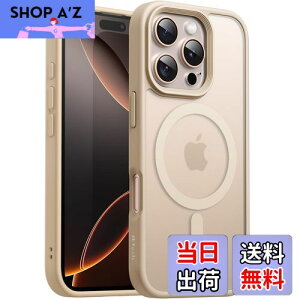 yzJETech iPhone 16 Pro 6.3C`p }Olbg P[X MagSafeɑΉ ̃}bgw ^ ϏՌ Jo[ (fU[g`^jE)