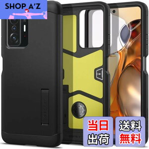 �y���������zSpigen Xiaomi 11T Pro �P�[�X Xiaomi 11T �P�[�X 3�w�\�� �X�^���h�t�� �ČRMIL�K�i�擾 �J�����ی� ���h�~ �Ռ��z�� ���C�����X�[�d�Ή� �^�t�E�A�[�}�[ ACS03863 (�u���b�N)