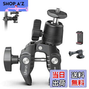 �y���������zUlanzi �X�[�p�[�N�����v 360°�_�� �J�����}�E���g 1/4�l�W �J�����z���_�[ Gopro�p �ɂݖh�~ �I�o�T�~�N�����v ���j�^�[�T�|�[�g/�t�����j�^�[/�A�N�V�����J����/��჌�t/���]��
