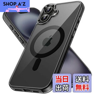 yzJETech iPhone 16 Plus 6.7C`p }Olbg P[X MagSafeΉ Ռz op[Jo[ h~ NAobN (ubN)