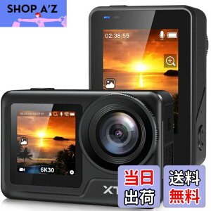 【送料無料】XTU MAX2 アクションカメラ 4K60FPS 20MP アクションカム 縦向き撮影 SuperSmooth手ぶれ補正3.0 本機防水5m 水中カメラ 1550?Ahバッテリー付き 事前録画 Type-Cポート対応 5GWiFiサポート 日本語