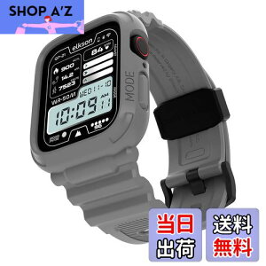 yz[elkson] AbvEHb` oh Apple Watch 45mm 44mm op[P[Xt ȃYoh Apple Watch SE iWatch Series 9 8 7 6 5 4p, Quattro Pro Series X|[c~^[یP[X ve