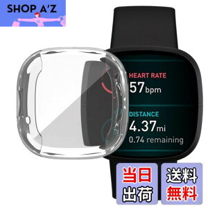 yzFitbit Versa 3 P[X Fitbit Sense \tgP[XyELMKzSʕی ϏՌ ߗ _炩 EȒP TPU EIb` یP[X ^ Jo[ tBbgrbg Versa3 / Sense op[ Ή