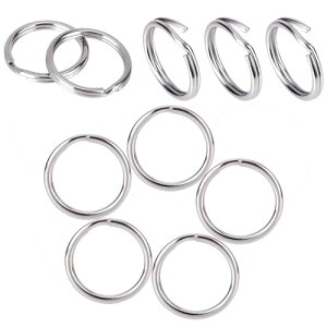 【送料無料】PH PandaHall 約50個/箱304ステンレスリング20x2.5mm二重キーリング丸カン金具パーツジュエリーDIY用手芸用品クラフト用品