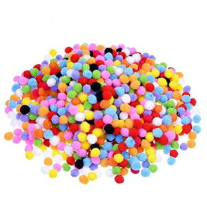 【送料無料】Tumao ポンポン手芸 ポンポンセット2000個ボンボン1cmカラーミックスふわふわ ボール ポンポンインテリア 可愛い彩るポンポン ふかふか毛玉おもちゃ 女性 児童diy 手作り雑貨素材