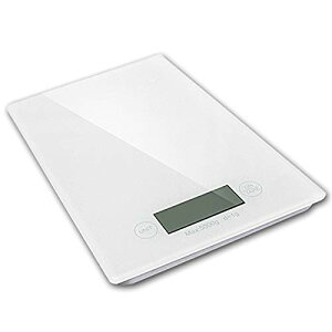 【送料無料】NEMISO デジタルスケール 電子秤 デジタル はかり コンパクト 小型 超薄型 デジタルはかり 液晶 ディスプレイ 風袋引き機能 オートオフ 強化ガラス 1g 5kg 高精度 測量 計量 単四電