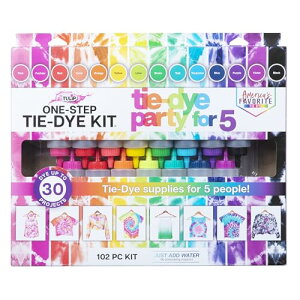 yz[TULIP] `[bv Xebvi 15FȒPLbg VRfނD݂ɐ߂Ċy one-step tie-dye 15-Color Party Kit