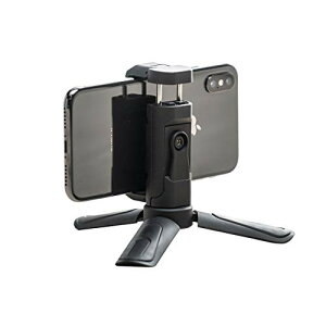 【送料無料】サンワダイレクト スマホ 三脚 軽量 80g iPhone14シリーズ対応 スマホスタンド 360°回転 カメラ/三脚 取付対応 200-DGCAM018