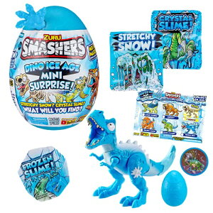 【送料無料】Smashers (スマッシャーズ) Dino Ice Age 恐竜氷河期 ZURU ミニ サプライズエッグ たくさんのサプライズ スライム 恐竜のおもちゃ コレクション用 限定恐竜 割れる卵 男の子&子供用おも