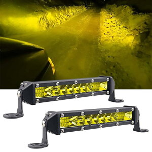 �y���������zled���[�N���C�g �o�[ ��Ɠ� 7�C���` CHELHEAD OSRAM�`�b�v�� �C�G���[ 12v/24v�Ή� �L�p ���p ���p ��̌^ �g���b�N�p�i �ԊO�� �_�Ƌ@�B 3000K 2�Z�b�g��N �c