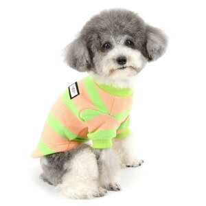 【送料無料】ZUNEA 犬服 秋冬 ニット セーター 小型犬 おしゃれ かわいい ストライプ コート ジャケット 暖かい 防寒 綿服 冬服 あたたかい tシャツ ペット 猫用 トイプードル チワワ ドッグウ