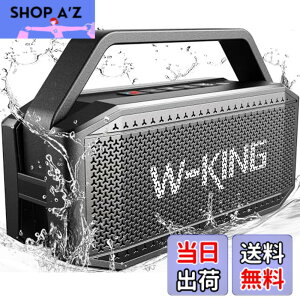 �y���������z�Ԃ�[�Ƃ�[�� �X�s�[�J�[ W-KING 60W RMS 100W�s�[�N�A�X�s�[�J�[ bluetooth ���C�����X �|�[�^�u���d�ቹ�AIPX6�h�����O���C�����X�X�s�[�J�[�ABluetooth 5.0�ATrue Wireless Stereo�A40���ԍ�