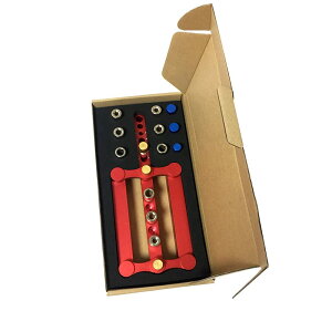 【送料無料】SOYAN ドリル ガイド ダボ穴治具 垂直 穴あけ 木工用 ダボガイドセット 調整可能 6/8/10mm 日本語商品仕様書(赤)