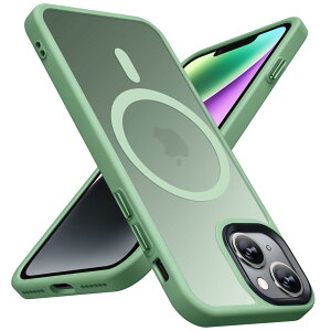 �y���������zTMUJWS iPhone 14 �p�P�[�X/iPhone 13 �p�P�[�X Magnetic�Ή� �N���A �ϏՌ� �Ռ��z�� �}�O�l�b�g���� �ČRMIL�K�i �S�ʕی�J�o�[ �A�C�t�H��14 13 �p�P�[�X ���� 6.1�C���` �}�b�g �X�g���b