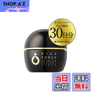 【送料無料】【薬用湿潤クリーム】 ライスフォース 公式 プレミアムパーフェクトクリーム (医薬部外品) ライスパワーNo.11α エイジングケア 濃厚しっとりタイプ 高保湿 肌荒れ防止 ハリ (RICE