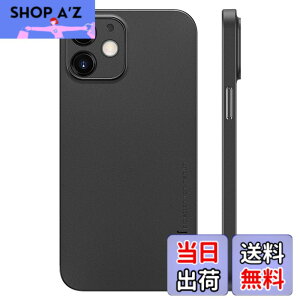 �y���������z�u0.3mm�ɔ��viPhone 12 Mini�Ή��P�[�X memumi�}�b�g���� �I���W�i���݌v �w��h�~ ���t���h�~ ���C�A���X�[�d�Ή� �l�C�P�[�X�J�o�[ �F�FMatte-Black�A�T�C�Y�FFor iPhone 12 mini( 5.4 )