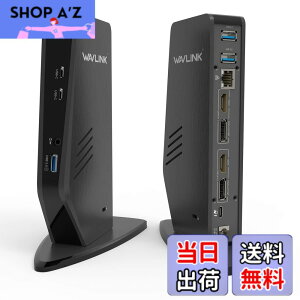 �y���������zWAVLINK USB 3.0A/type-C-�f���A�� HDMI �A�_�v�^�[ 4K�o�� �~�j�h�b�L���O�X�e�[�V���� �F�F���A�T�C�Y�F�c�u��USB-c ���j�o�[�T���h�b�L���O�X�e�[�V���� PD 65W