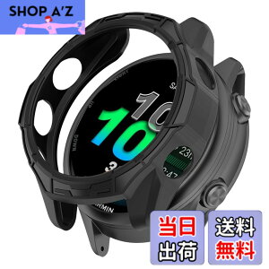 �y���������zHeeNia Garmin �Ή� �P�[�X �V���R���ގ� �ی�P�[�X �J�o�[ �Ռ��z�� ���y�� �_�� �Ռ��h�~ �C�菝�h�~ �ی�J�o�[�p �F�F�u���b�N�A�T�C�Y�FGarmin Forerunner 570 47mm