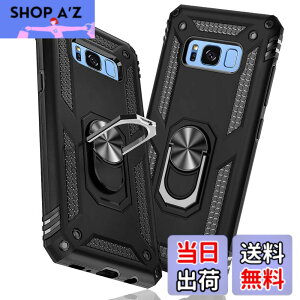 �y���������zTMUJWS Samsung Galaxy S8+ �P�[�X/Samsung Galaxy S8 Plus �P�[�X �����O �ϏՌ� �Ռ��z�� ���h�~ �S�ʕی� �J�����ی� �X�^���h�t�� TPU+PC�o���p�[ �w��h�~�΍� ��d�\�� 360�x��] �h�o �ԍ�