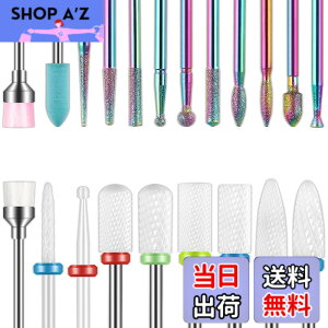 �y���������zDepvko Set di 19 punte per trapano per unghie, 332 pollici per cuticole diamantate e kit di punte per unghie in gel acrilico ceramico, strumenti per nail art, punte per la rimozione delle cuticole �T�C�Y�F16 Piece Set