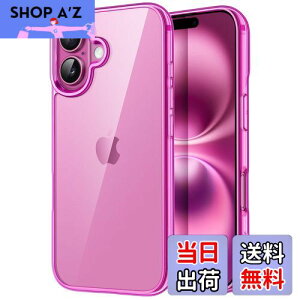 yzJETech iPhone 16 Plus 6.7C`p P[X ΂݂Ȃ Ռz op[Jo[ h~ NAobN (sN)