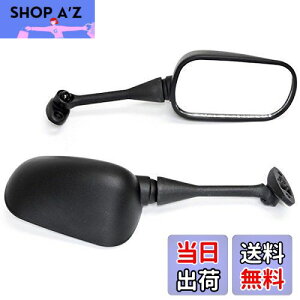 【送料無料】Szmsmy バイク スクエア カウル ミラー 左右 セット 汎用 CBR600RR CBR1000RR(ブラック CBR VRT)
