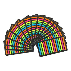 �y���������zWIICOYK �ɍׂӂ��� ������ �t�B�����ӂ��� �t� ���o�� �C���f�b�N�X �u��5�F �m�[�g �P�꒠�Ƀ}�[�N���� �J���t�� ��4mm 1�p�b�h������ 300�� (15 �p�b�h)