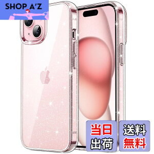 �y���������zJETech iPhone 15 Plus (6.7�C���`��p) ���炫�� �P�[�X �u�����u���� �Ռ��z�� �o���p�[�J�o�[ ���킢�� �L���L�� �����p (�N���A)