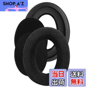 �y���������zGeekria �C���[�p�b�h Comfort �݊��� �p�b�h �[���n�C�U�[ Sennheiser HD505, HD 515, HD 518, HD 555, HD558, HD559, HD569, HD579, HD589 �w�b�h�z���ɑΉ� �p�b�h �C���[/�C���[�J�b�v �x���A (�u���b�N)