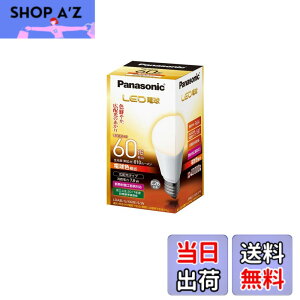 �y���������z�p�i�\�j�b�N LED�d�� �������a26mm �d��60W�`���� �d���F����(7.8W) ��ʓd���E�L�z���^�C�v ���`���Ή� LDA8LGK60ESW