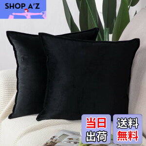 �y���������zMadizz �N�b�V�����J�o�[ 2���Z�b�g �k�� �_�炩�� �r���[�h���n �w���� ���� ���J�o�[ ���z�c�J�o�[ �\�t�@�p �Q���p 50*50 CM �u���b�N