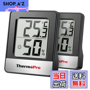 �y���������zThermoPro�T�[���v�� ���x�v �����x�v ���x���x�v ���� �����v �f�W�^�� ���� �R���p�N�g ��}�[�N �Ǌ|�� ���X�^���h �}�O�l�b�g TP49 �u���b�N 2�p�b�N
